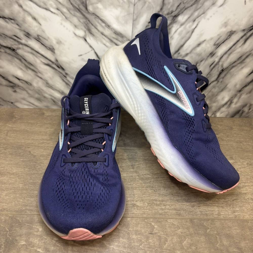 Brooks Glycerin 22 Shoes Womens Size 7.5 2E Extra Wide Blue Ribbon Peacoat